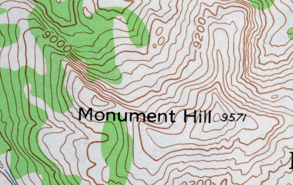 Monument Ridge Montana USGS 15-Min Topo Map 1975 Vintage - Image 3