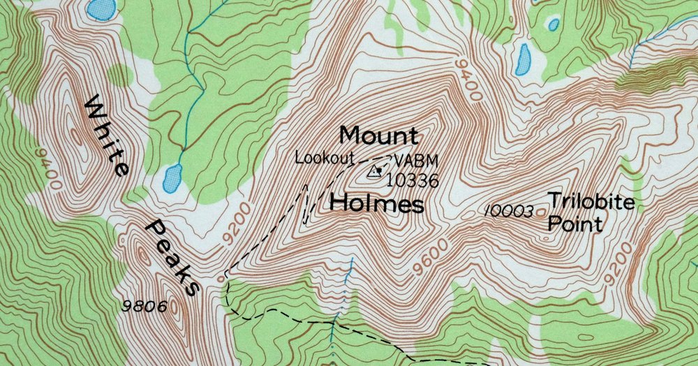 Mount Holmes Wyoming USGS 15-Min Topo Map 1979 Vintage - Image 2