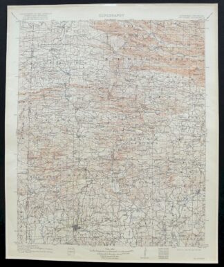 De Queen Arkansas Dierks Wickes USGS Topo Map 1922 Antique