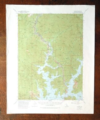 Lamoine California Shasta Lake USGS Topo Map 1974 Vintage