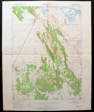 Dorris California Mount Hebron USGS Topo Map 1965 Vintage