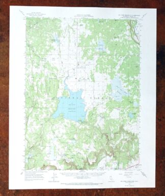 Big Sage Reservoir California Alturas USGS Topo Map 1972