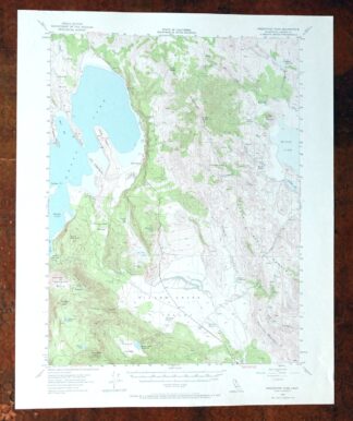 Fredonyer Peak California USGS 15-Min Topo Map 1972 Vintage