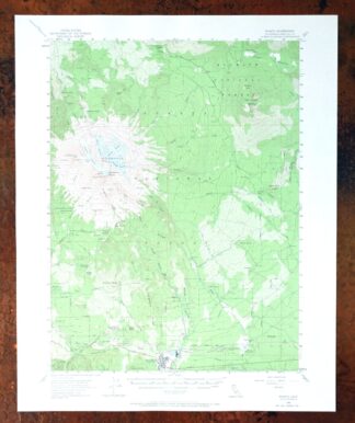 Shasta California McCloud USGS 15-Min Topo Map 1968 Vintage