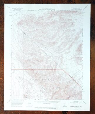 Ubehebe Crater California USGS 15-Min Topo Map 1972 Vintage