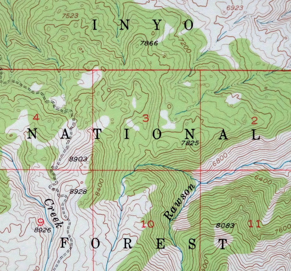 Bishop California West Bishop Laws USGS Topographic Map 1969 - Image 2