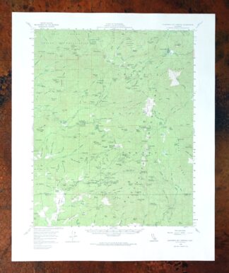 California Hot Springs California USGS Topo Map 1974 Vintage
