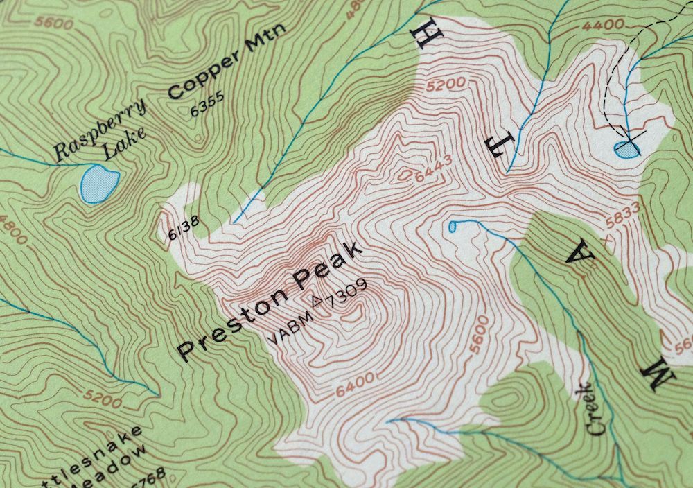 Preston Peak California Klamath NF USGS 15-Min Topo Map 1962 - Image 2