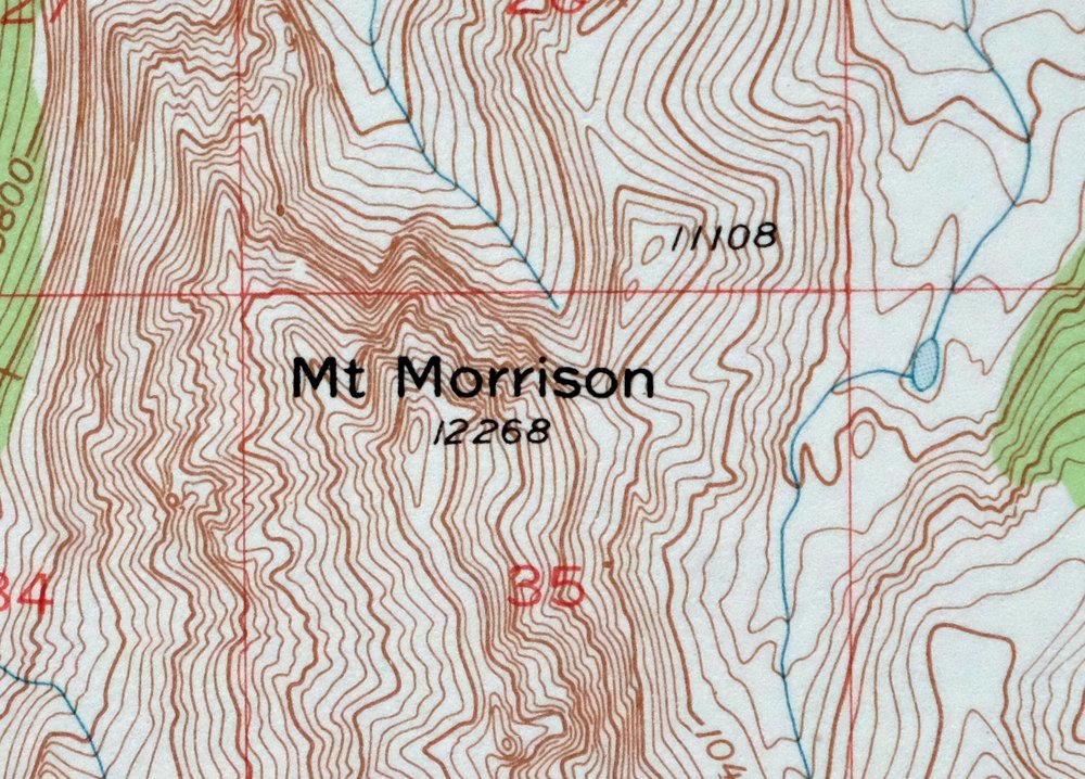 Mount Morrison California Mammoth Lakes USGS Topo Map 1974 - Image 3