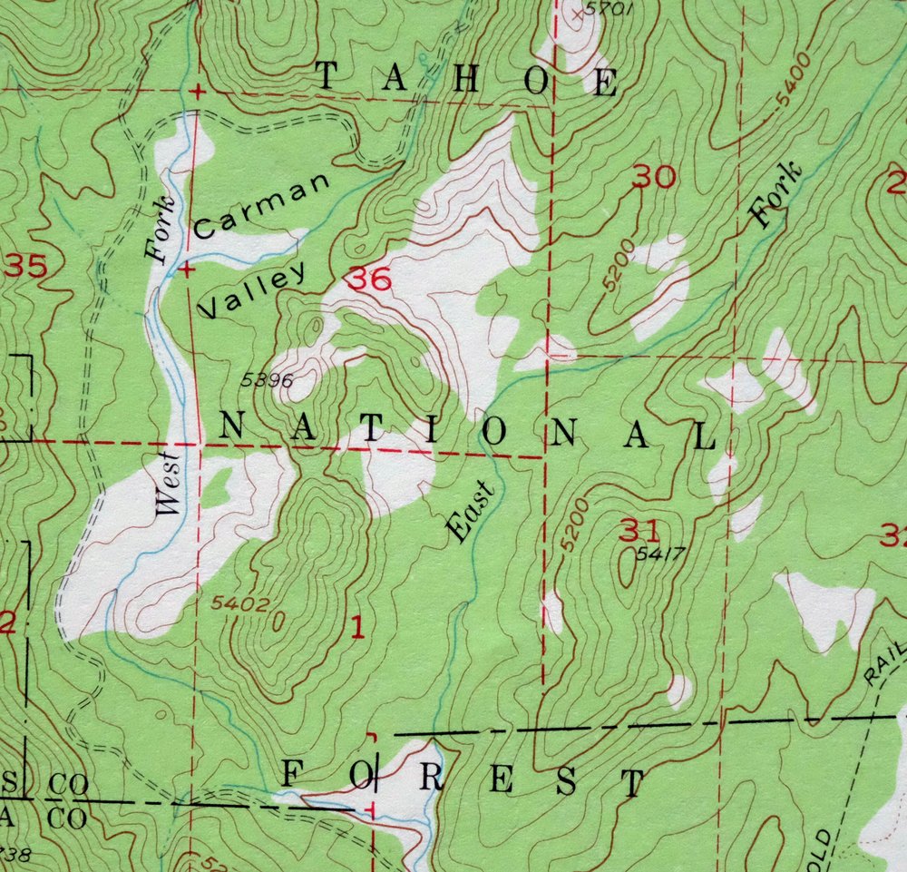 Sierraville California Calpine Loyalton USGS Topo Map 1969 - Image 2