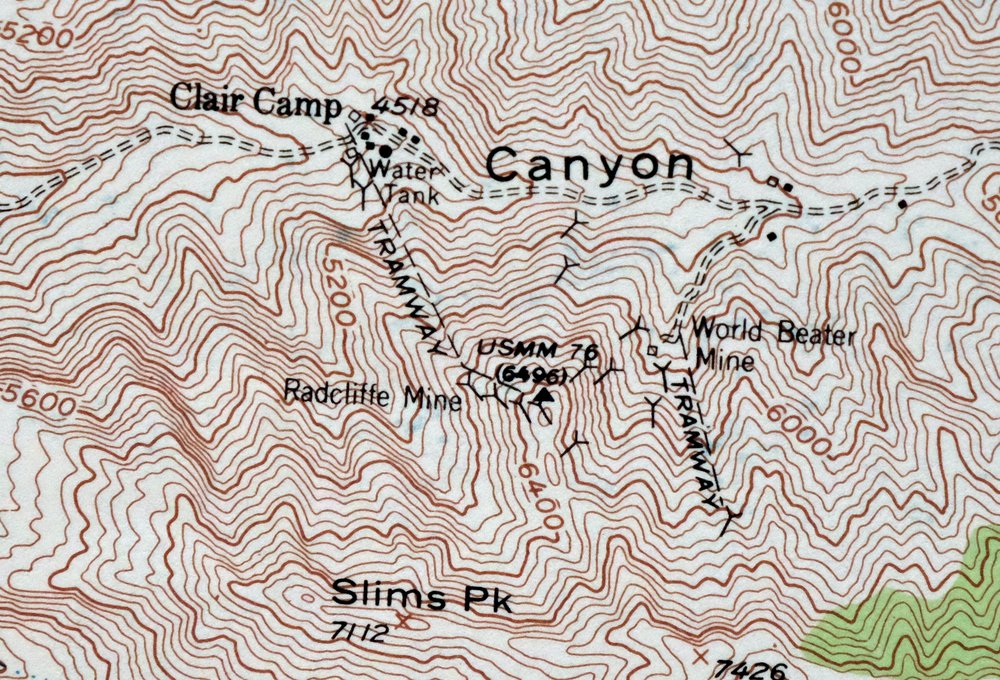 Telescope Peak California USGS 15-Min Topo Map 1973 Vintage - Image 2