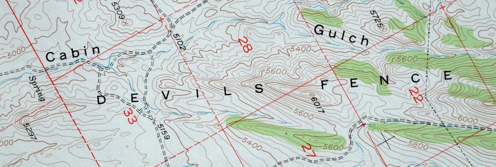 Devils Fence Montana USGS 15-Min Topo Map 1950 Vintage - Image 5