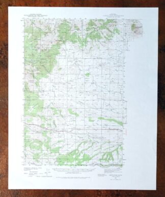 Judith Peak Montana Black Butte USGS Topo Map 1978 Vintage