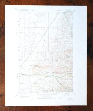 Laredo Montana Box Elder Agency USGS Topographic Map 1975
