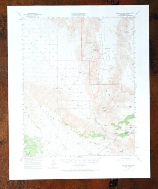 Ubehebe Peak California USGS 15-Min Topo Map 1966 Vintage