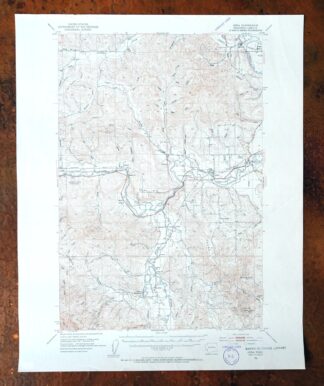Adna Washington Centralia Fords Prairie USGS Topo Map 1955