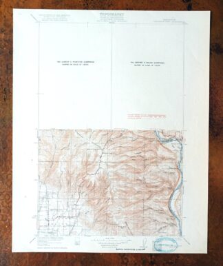 Colockum Pass Washington Wenatchee USGS 30-Min Topo Map 1922