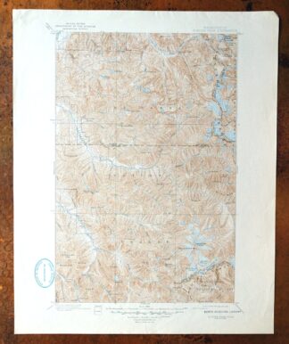 Glacier Peak Washington Suiattle River USGS Topo Map 1946