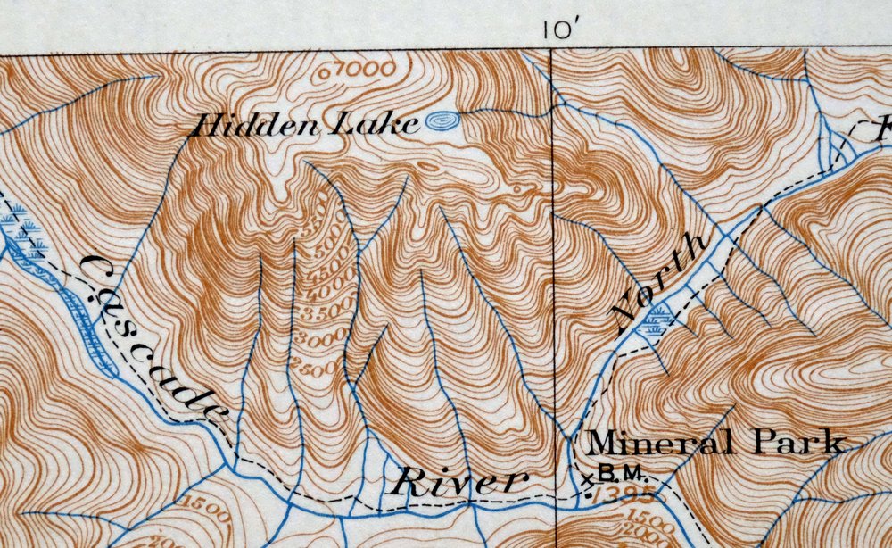 Glacier Peak Washington Suiattle River USGS Topo Map 1946 - Image 4