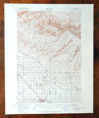 Grandview Washington Sunnyside USGS Topo Map 1951 Vintage