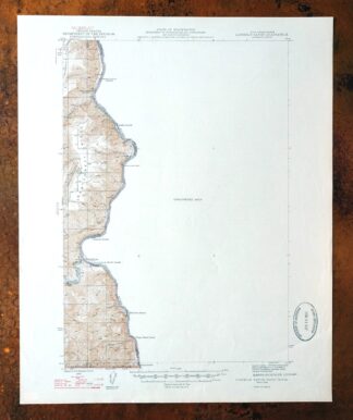 Limekiln Rapids Idaho USGS 15-Min Topo Map 1946 Vintage