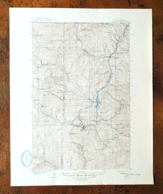 Republic Washington Malo Danville USGS Topo Map 1944 Vintage
