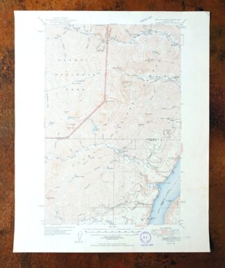 The Brothers Washington Eldon USGS Topo Map 1950 Vintage