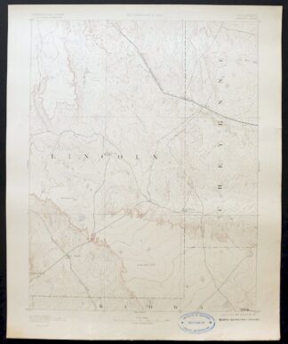 Arroyo Colorado Wild Horse Boyero USGS Topo Map 1901 Antique