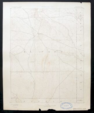 Big Springs Colorado Ellicont Rush USGS Topographic Map 1900