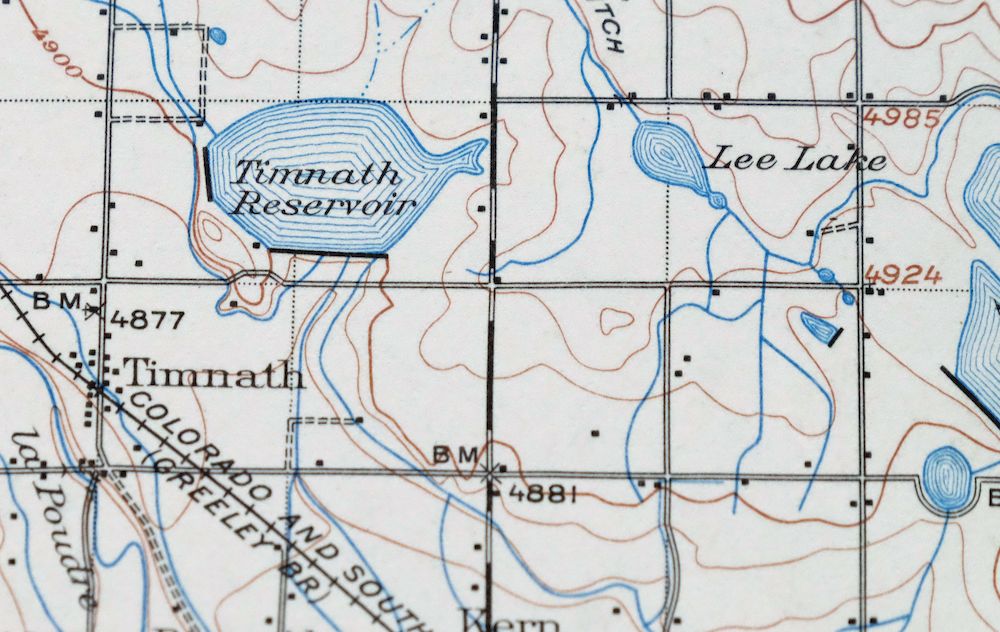 Eaton Colorado Fort Collins Ault USGS Topographic Map 1957 - Image 2