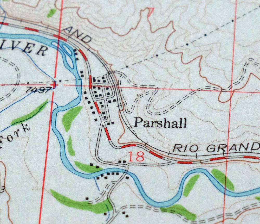 Hot Sulphur Springs Colorado Parshall USGS Topo Map 1963 - Image 2