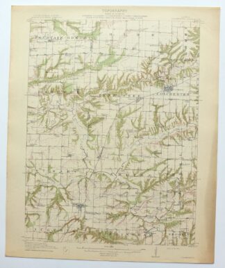 Colchester Illinois Plymouth Tennessee USGS Topo Map 1913