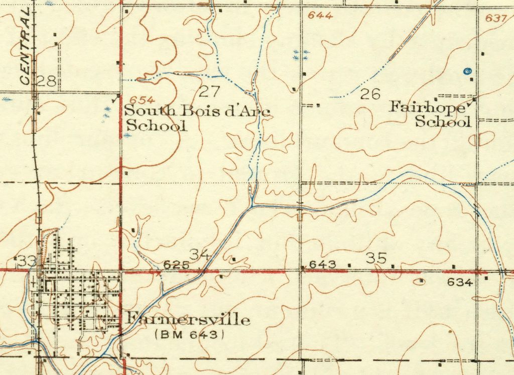 Raymond Illinois Farmersville Waggoner USGS Topo Map 1925 - Image 2