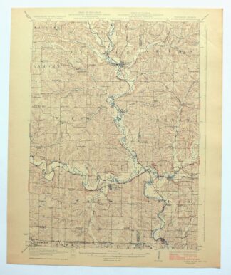 South Wayne Wisconsin Argyle Wiota USGS Topographic Map 1923