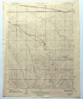 Coal Creek Colorado Aurora USGS Topographic Map 1942 Antique