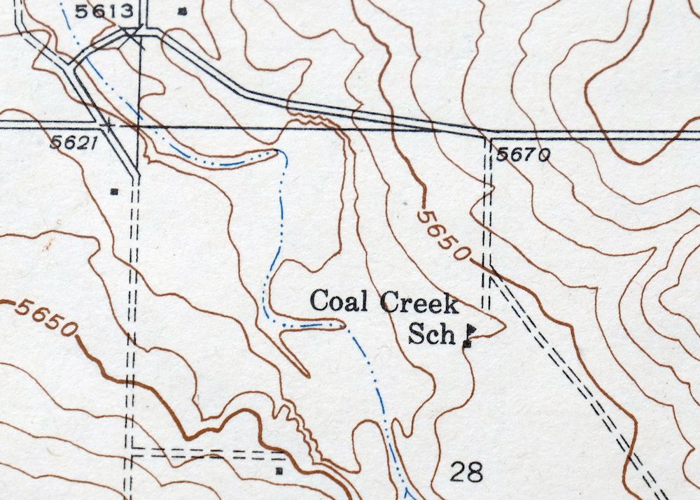 Coal Creek Colorado Aurora USGS Topographic Map 1942 Antique - Image 3