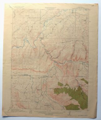 Monument Butte Colorado Moffat Hamilton USGS Topo Map 1915