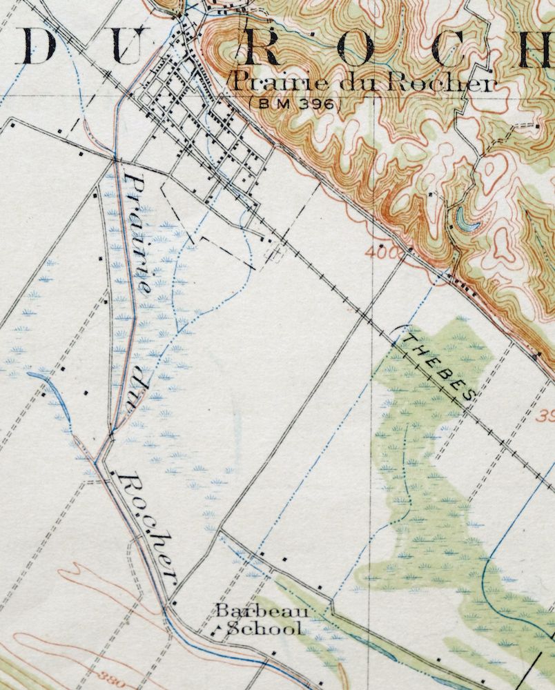Renault Illinois Ste. Genevieve Red Bud USGS Topo Map 1915 - Image 3