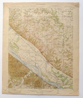 Renault Illinois Ste. Genevieve Red Bud USGS Topo Map 1915