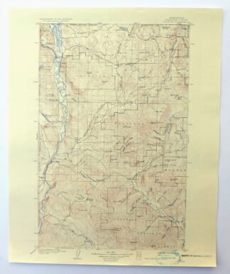 Osoyoos Washington Okanogan NF Oroville USGS Topo Map 1937