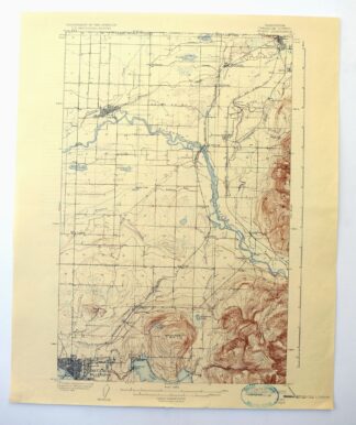 Sumas Washington Bellingham Lynden USGS 15-Min Topo Map 1931