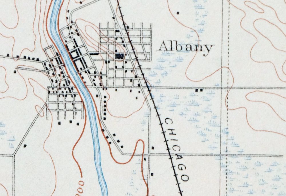 Brodhead Wisconsin Orfordville Albany USGS Topo Map 1910 - Image 2