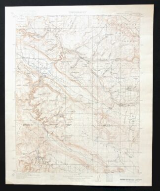 Paradox Valley Colorado Nucla USGS Topographic Map 1922