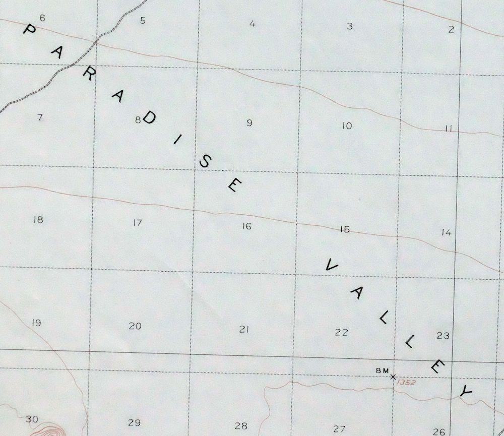 Camelback Arizona Tonto NF Phoenix USGS 15-Min Topo Map 1948 - Image 2