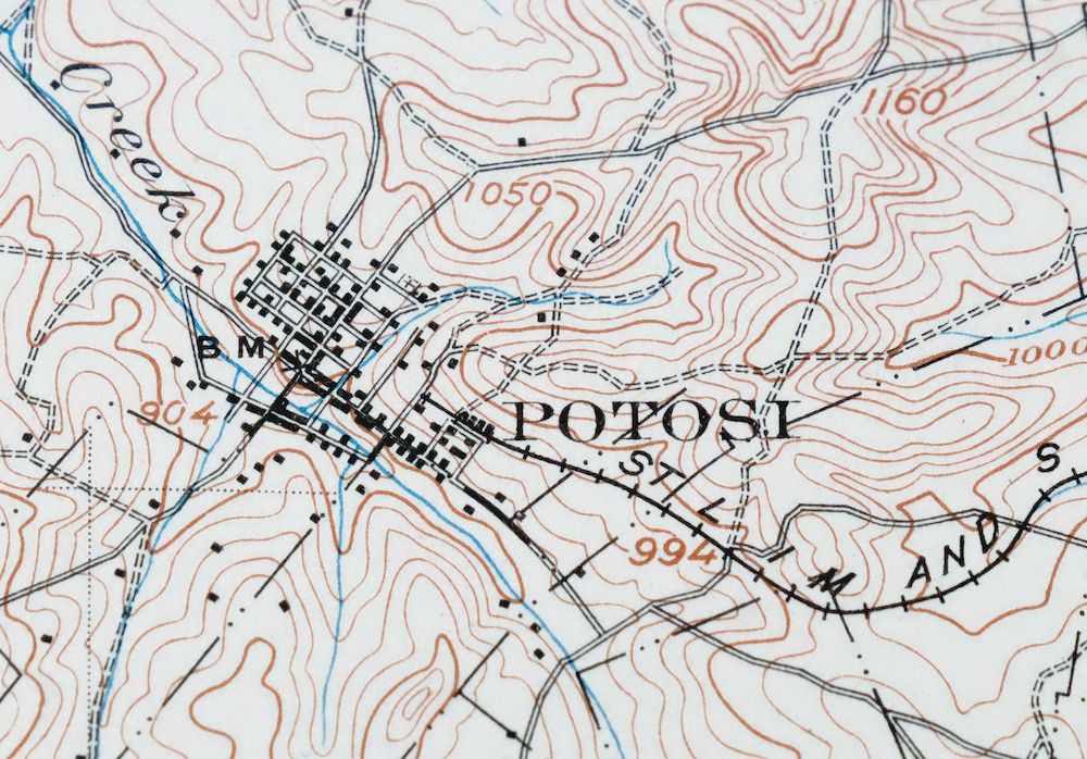 Potosi Missouri Mark Twain NF Caledonia USGS Topo Map 1906 - Image 2