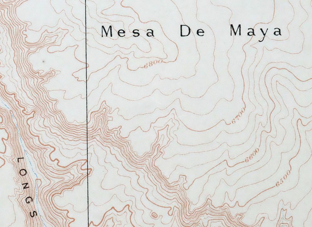Mesa De Maya Colorado Branson Villegreen USGS Topo Map 1901 - Image 2