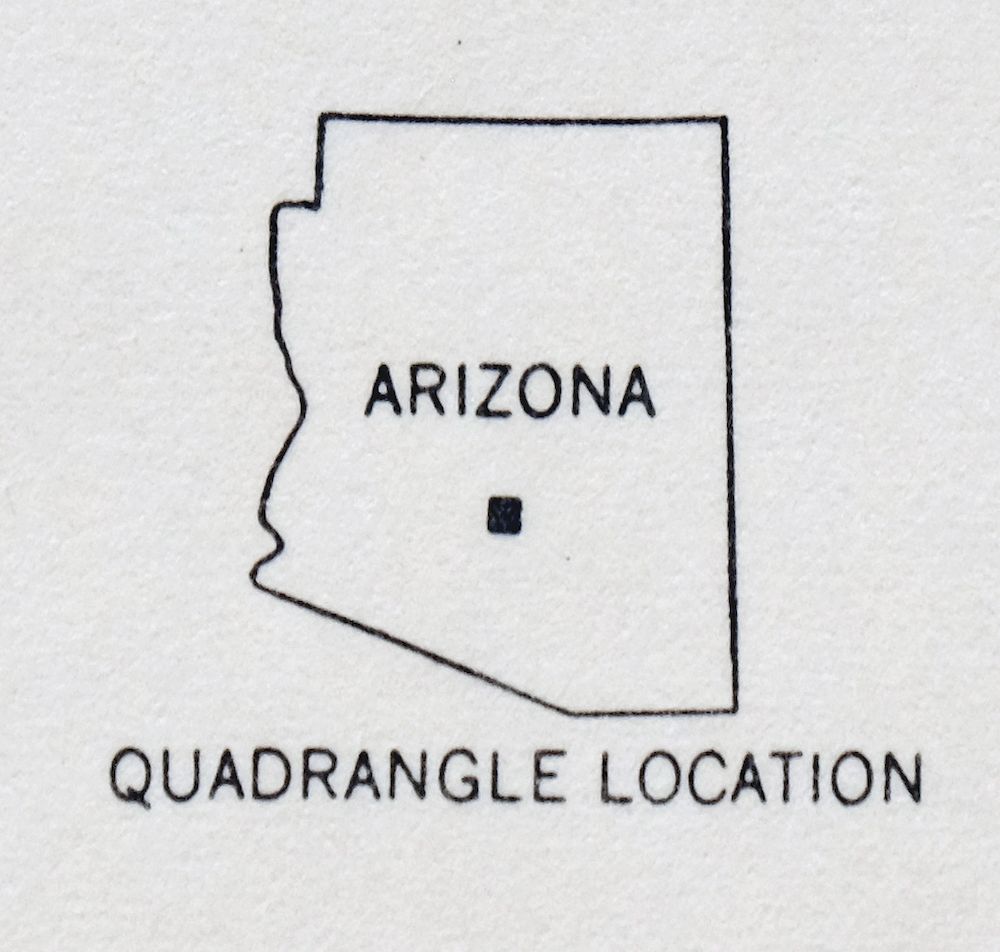 Gila Butte Arizona Chandler Santan USGS Topographic Map 1966 - Image 4