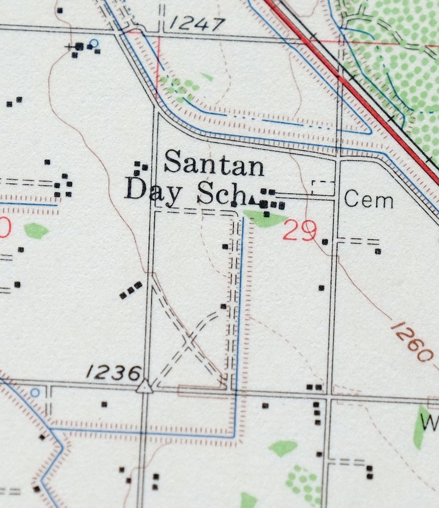 Gila Butte Arizona Chandler Santan USGS Topographic Map 1966 - Image 2