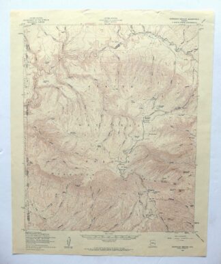 Hannagan Meadow Arizona Apache NF USGS Topo Map 1960 Vintage