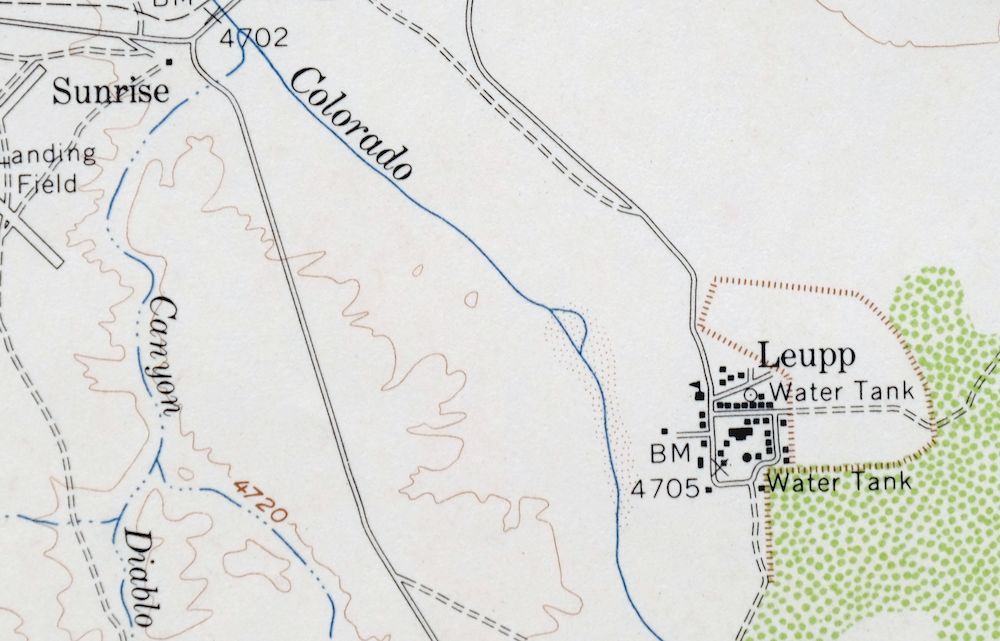 Leupp Arizona USGS 15-Min Topographic Map 1959 Vintage - Image 2